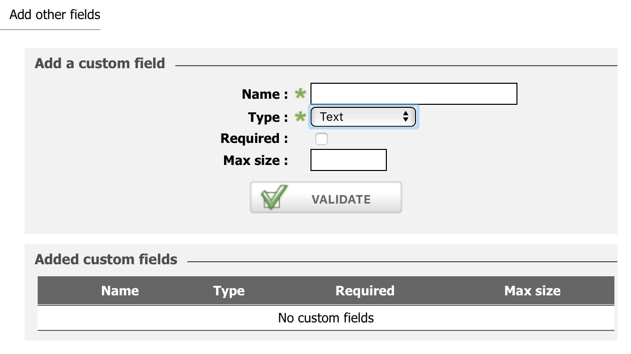 adding custom field in contact form
